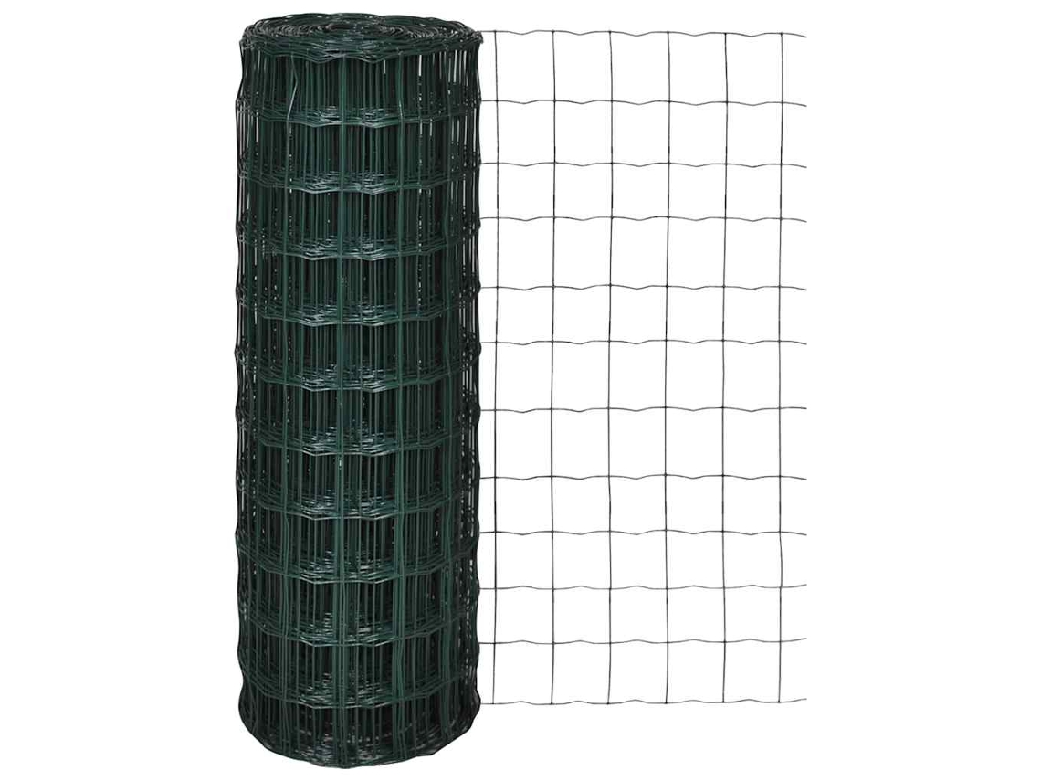 Vidaxl Cerca 10 X 1,0 M Aço Verde