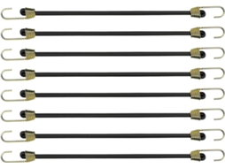 Cintas Elásticas Com Ganchos, 24 Cm, Borracha, Resistente