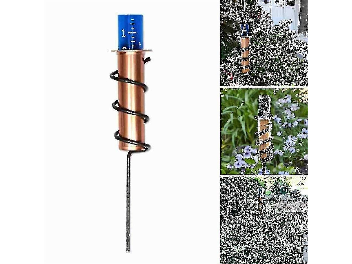 Pluviômetro flutuante Omni de cobre, preciso, para jardim e pátio.