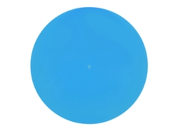 Almofada acrílica deslizante para tocadiscos de 12 polegadas, baixo ruído, azul transparente | S/MARCA