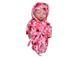 Ats muñeca Reborn Simulada de Vinilo de 25 Cm Bebé Realista Juguete de Rol Regalo para Niños