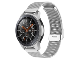 Bracelete Para Samsung Galaxy Watch 7/fe/6/5/4 - Metal Com Fivela Milanês - Prata