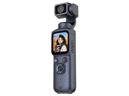 Câmera para Vlogs em 4k com Rastreamento Facial Automático de 330º, Tela Sensível Ao Toque de 1,72'' e 64mp IKIKSO (preta)