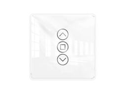 Interruptor De Cortina Inteligente Whitetuya Zigbee 2.5d Rf433 Com Toque Em Vidro Curvo Para Persianas E Venezianas. Interruptor Inteligente Sem Fio C