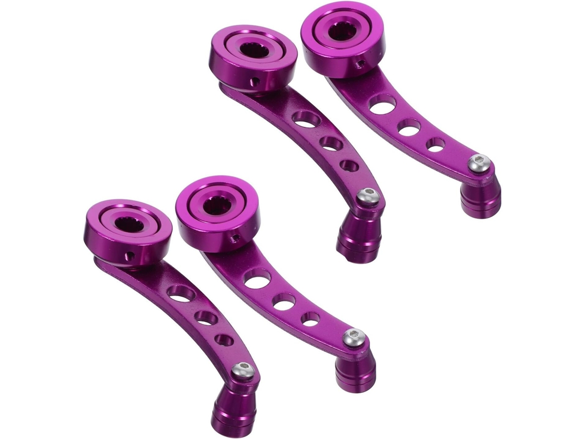 Kit De 4 Peças Para Maçaneta De Porta De Carro Com Manivela Para Vidro, Roxo
