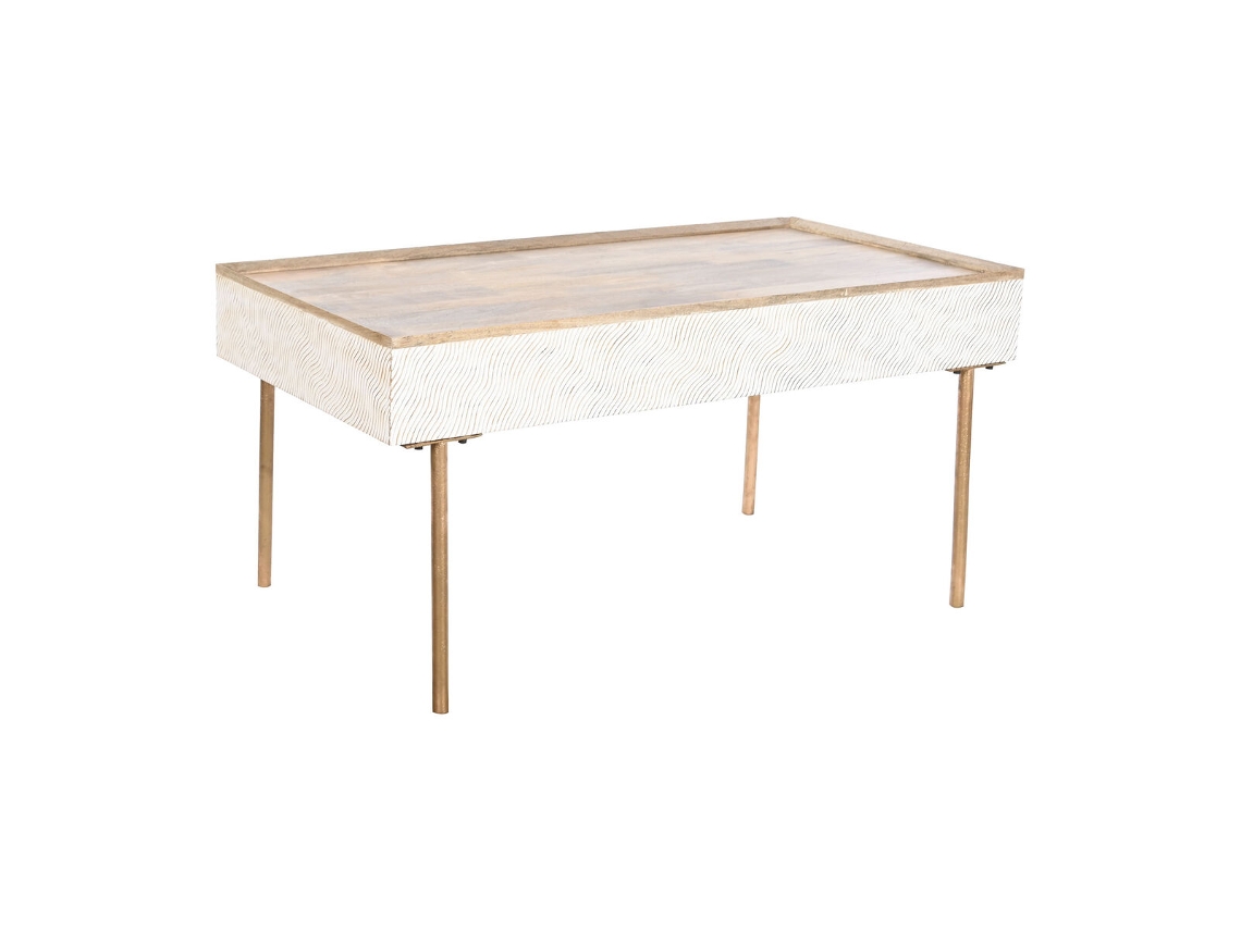 Mesa de Centro HOME ESPRIT Ferro Madeira de Mangueira 120x60x57 cm