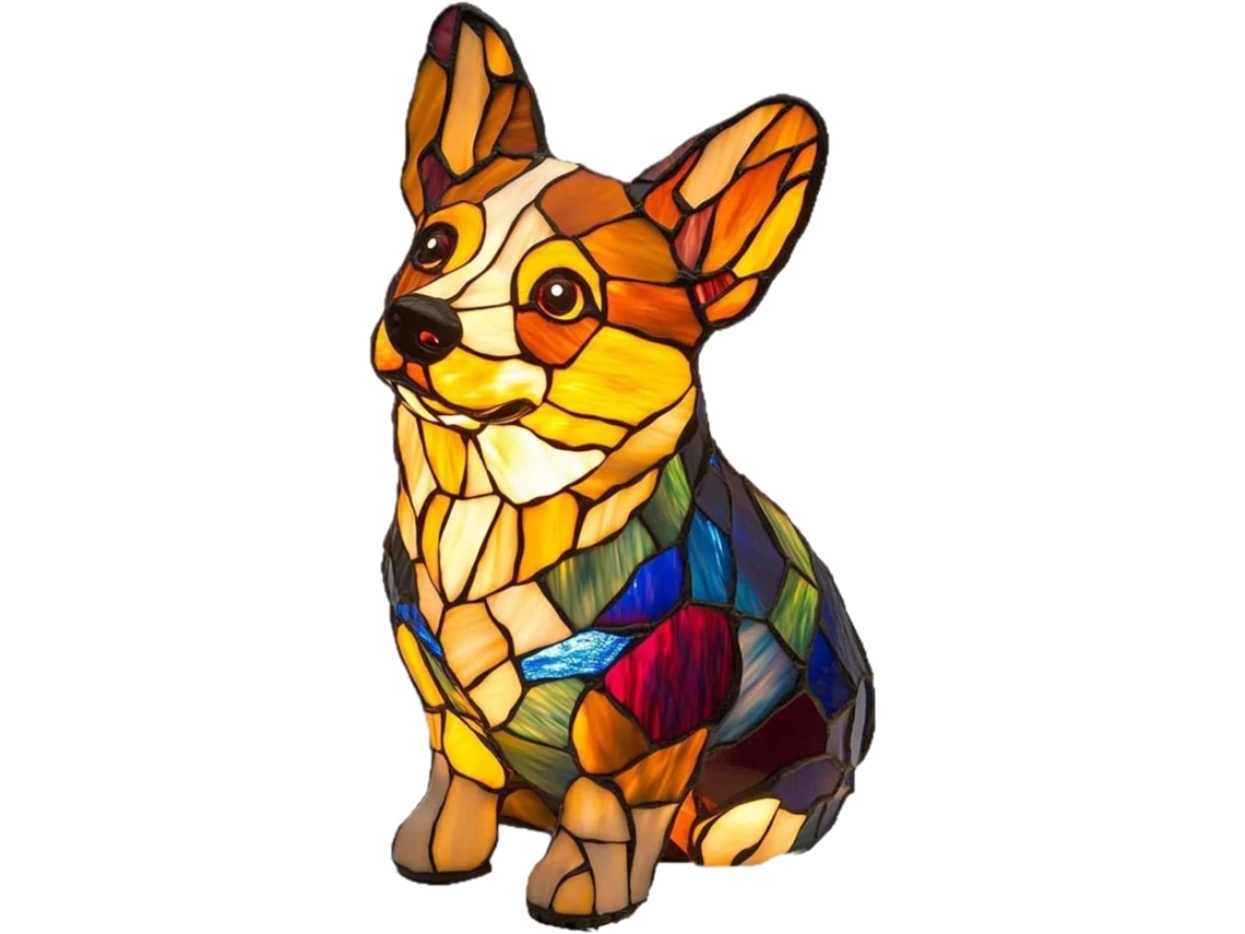 Abajur genérico em formato de animal, luminária de mesa decorativa