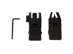 Espelhos de combate BUSINESS dianteiro e traseiro, plegáveis, M4 MGPCQB, nylon preto | S/MARCA