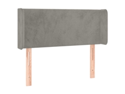 Headboard, Headboards Vidaxl Cinzeto Veludo (93 X 16 X 78/88 Cm)