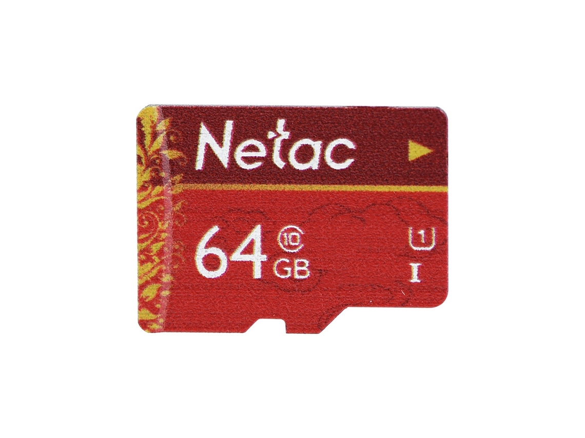 Cartão de Memória Netac P500 China Red 64g Alta Velocidade Class10 Uhs i Cartão Tf EOOCOO (para Câmeras, para Celulares)