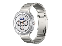 Bracelete Metal com Fivela Tartaruga para Samsung Galaxy Watch 8/8 Classic Cinza XIAOMOYU