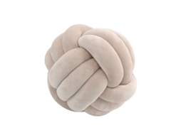 Travesseiro de Decoração de Casa, Bola Nó Macio, Plush, 9.8x9.8in, Marrom Claro