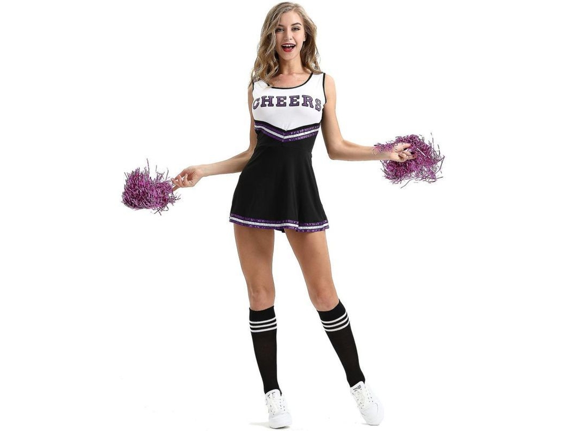 2026 traje de Cheerleader Sexy com Tassel Axa Tela Seda de Leite Vermelho Rosa Roxo Azul Preto Tamanhos Xs XXL L Negro