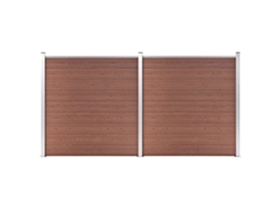 Fence Set, Fence Sets Vidaxl Marrom Wpc (n/a)
