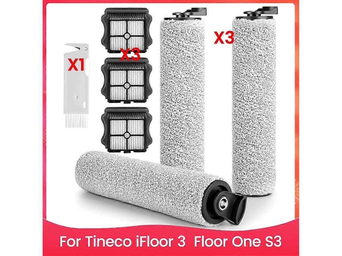 Escova De Rolo De Substituição Para Aspirador De Pó Sem Fio Ifloor 3 E Floor One S3, Incluindo Rolos De Escova E Filtros Hepa._ptg