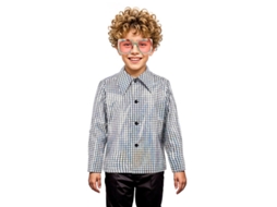 Camisa Silver Bling Disco para meninos