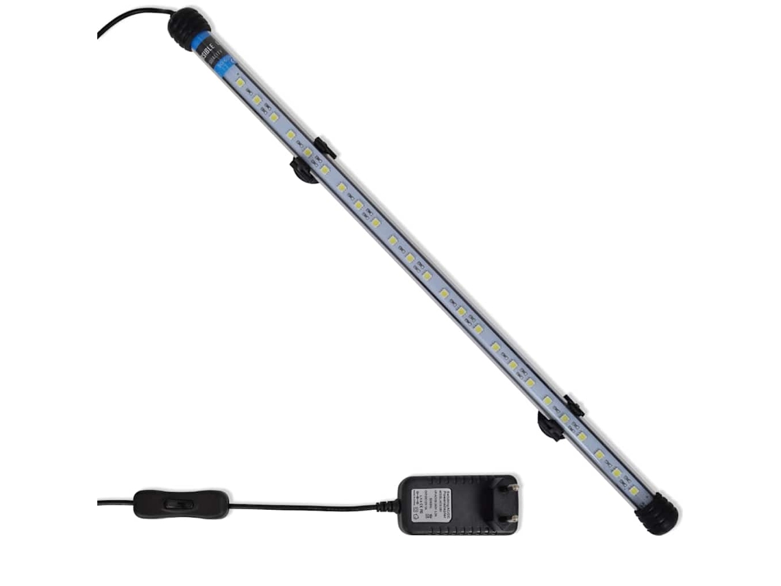 Vidaxl Lâmpada Led Aquário 48 Cm Branco