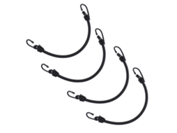 Conjunto De 4 Cordões Elásticos Com Gancho Para Bagagem De Camping E Caminhão.