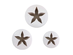 Molde Para Fondant Em Formato De Estrela De Cinco Pontas, Ideal Para Cortar Biscoitos E Bolos. Feito De Plástico. Acessórios Para Confeitaria Caseira.