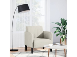 Vidaxl Poltrona Com Apoio De Braços 54 Cm Veludo Creme