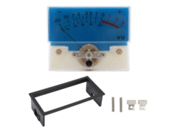 Primerox medidor Vu 12v Alta Precisão com Backlight para Amplificador Som Db Level Abs 500ua 650ω Azul