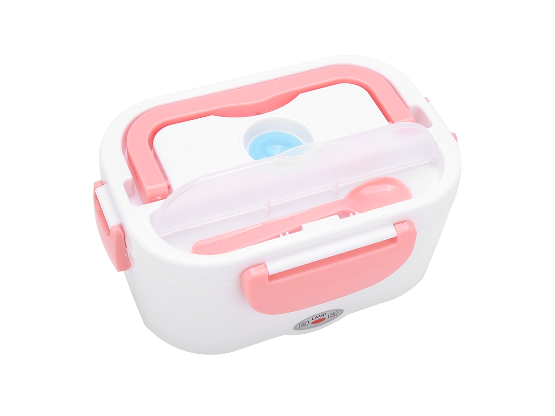 KOFIHETY Caixa De Aquecimento Elétrica Portátil Para Almoço Recipiente Aquecedor De Comida Bento (rosa)
