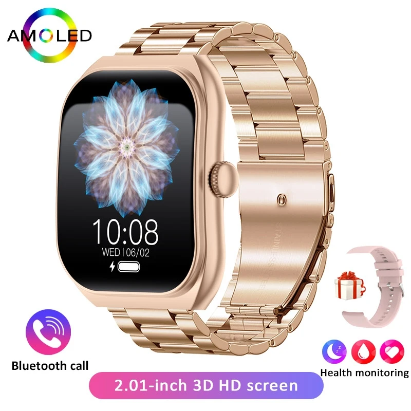 (meigang) Smartwatch, Monitor De Frequência Cardíaca De 2,01 Polegadas, À Prova D'água.