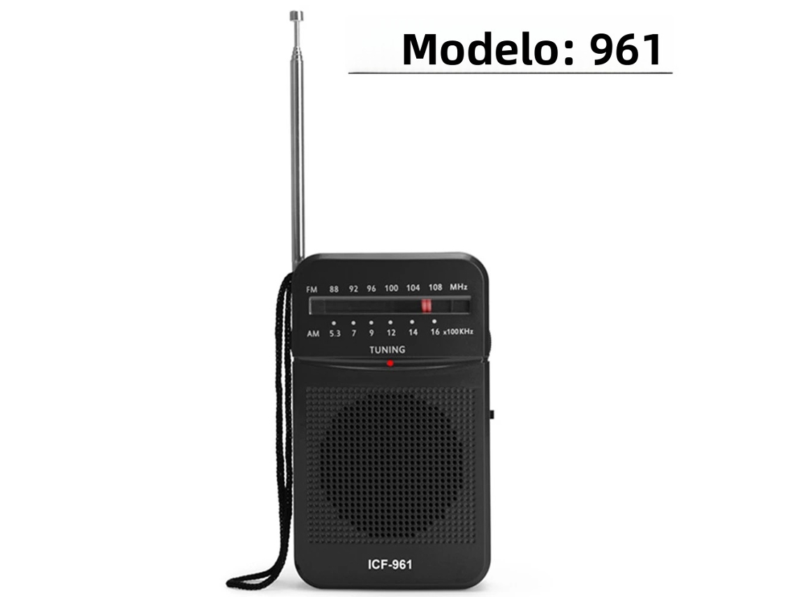 Rádio Portátil Bc r119 MDUG (961 Preto)
