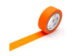 Lurelia Fita Crepe Laranja Fosca Lisa 15 Mm 7 M