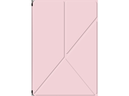 Capa Protetora De Couro Deformável Para Tablet Com Compartimento Magnético Para Caneta. Rosa Samsung Tab S10 Lite De 11 Polegadas. Yunzii