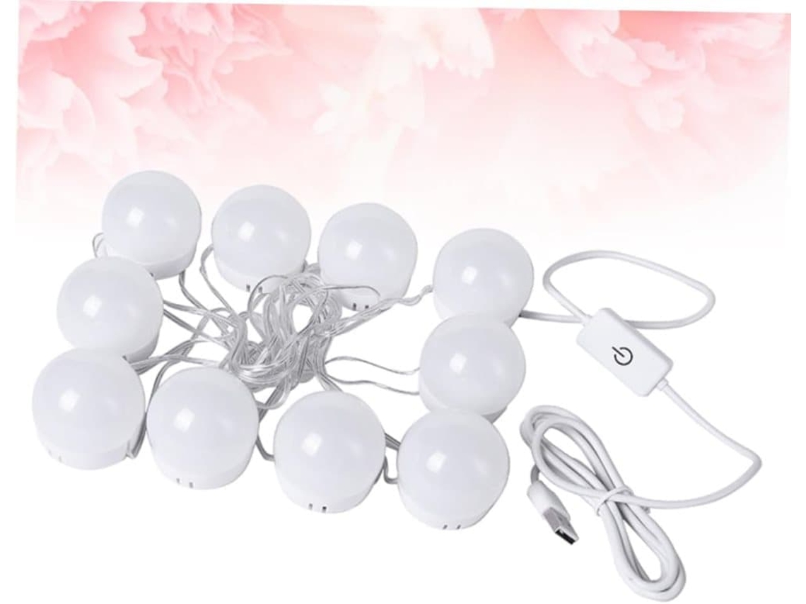 Conjunto De Luzes Led, 10 Unidades, Para Decoração E Utilização Em Diferentes Ambientes, Formato Prático