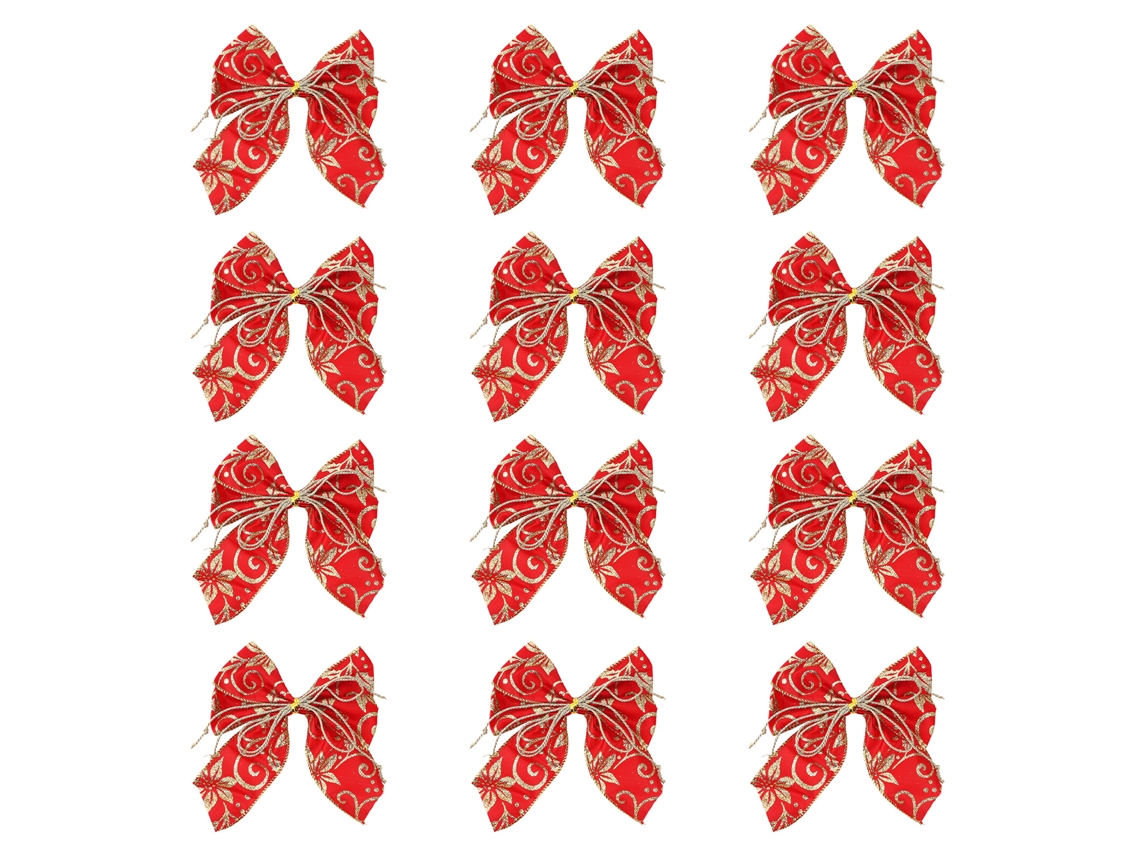 Laxiscreed Decoração De Árvore De Natal Com Laço Bowknot – Enfeite Natalício Elegante