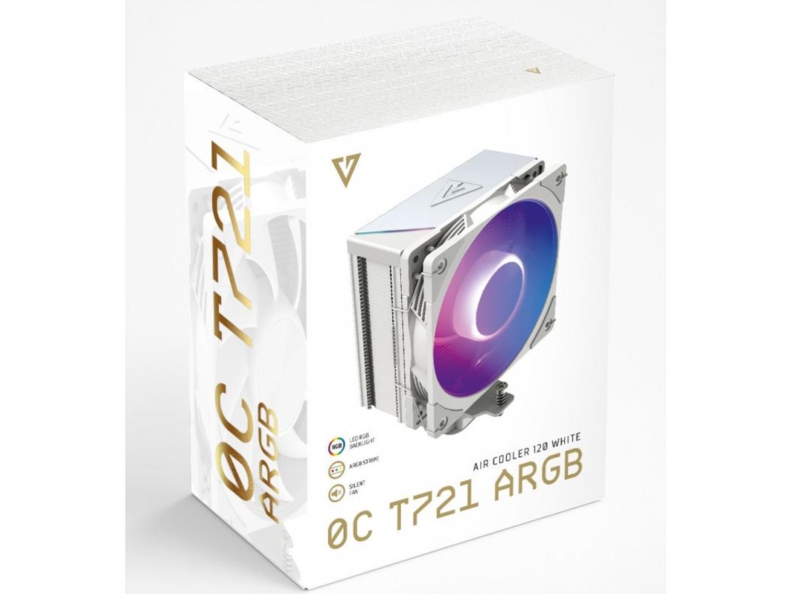 Ventoinha para PC MODECOM Volcano (0C T721) ARGB 120 mm para resfriamento de CPU | MODECOM