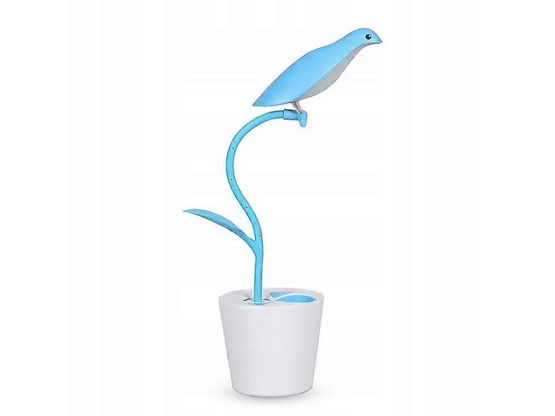 Led Table Lamp For Flexible Reading Table With Pen Holder (blue)