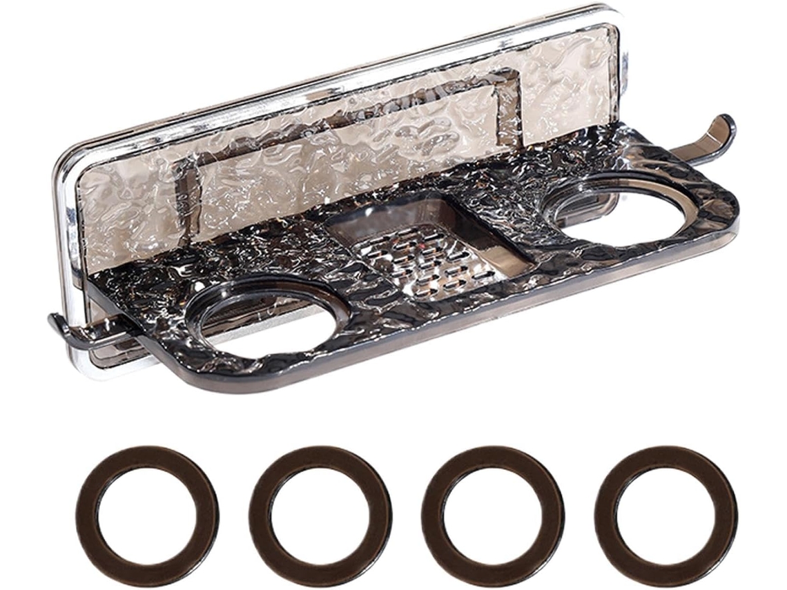 Suporte Para Frasco De Gel Banho Com Gancho Armazenamento, Sem Necessidade De Furar