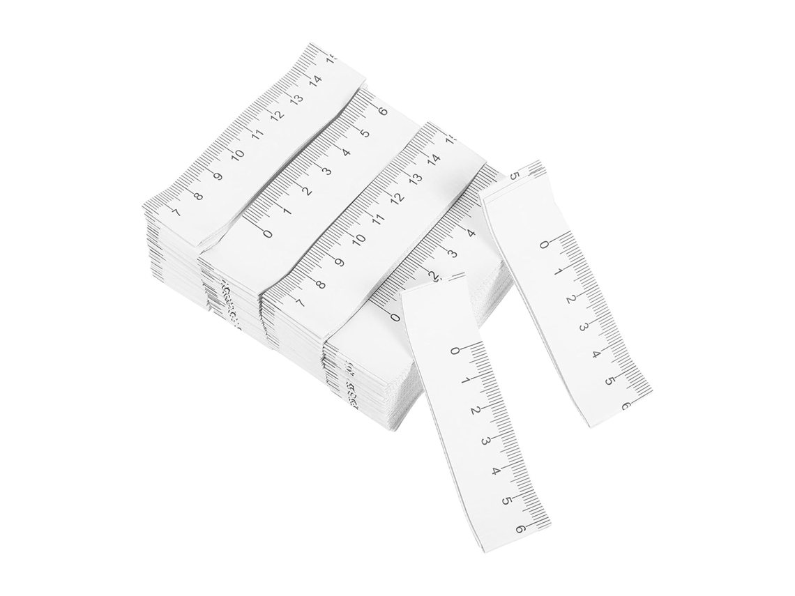 Fita métrica descartável de papel branco Amosfun, 100 unidades, para bebês e feridas