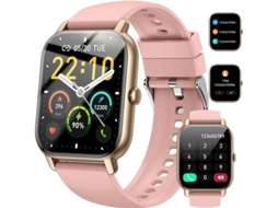 Smartwatch com tela de 1,85 polegadas, proteção IP68 contra água, com mais de 110 modos esportivos e rastreador fitness.