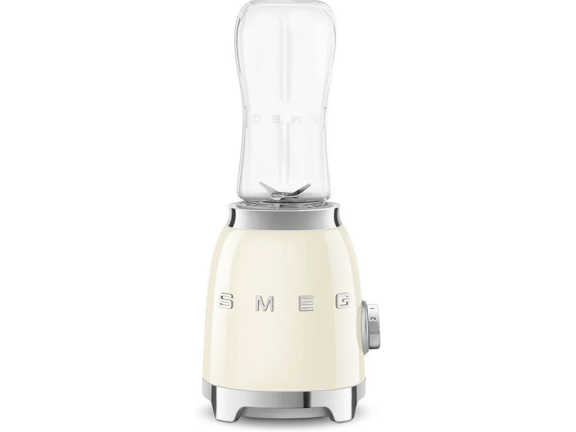Mini Liquidificador SMEG PBF00CREU com 1 Garrafa To Go (Outlet Grade A - 300 W - 600 ml - Creme)
