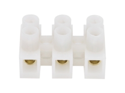 Conector De Fios De Passagem Com Proteção Contra Chamas, 50 Unidades, 10a, 3 Entradas E 3 Saídas, Materiais Industriais