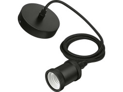 Fio Corda Suspensão PHILIPS E27 Modern Cord Preto