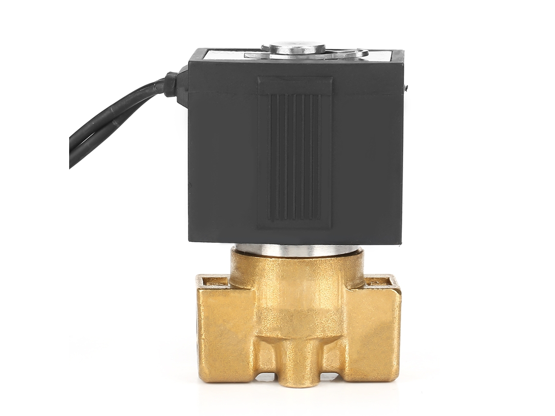 Válvula Solenóide Laxiscreed G1/8" 2 Vias Para 0-1.0mpa, Alimentada Por Dc12v