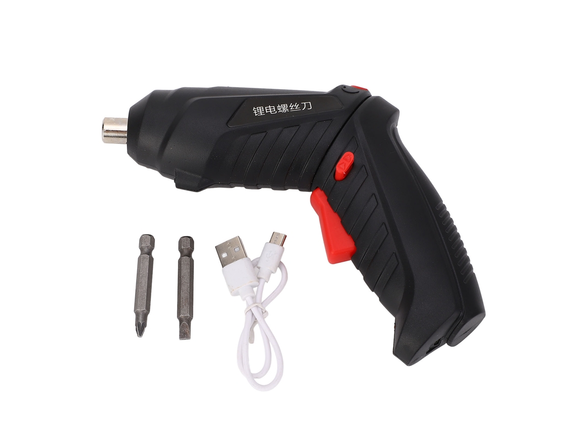 Parafusadeira Elétrica Primerox sem fio recarregável USB com luz LED para reparos e instalações S/MARCA