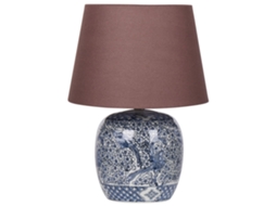 Candeeiro de mesa BELIANI Neira de Porcelana Azul 35x35x46