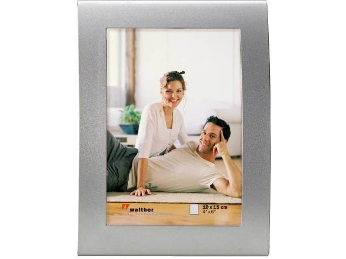 Moldura WALTHER DESIGN "Basixx" 10x15 Prateado