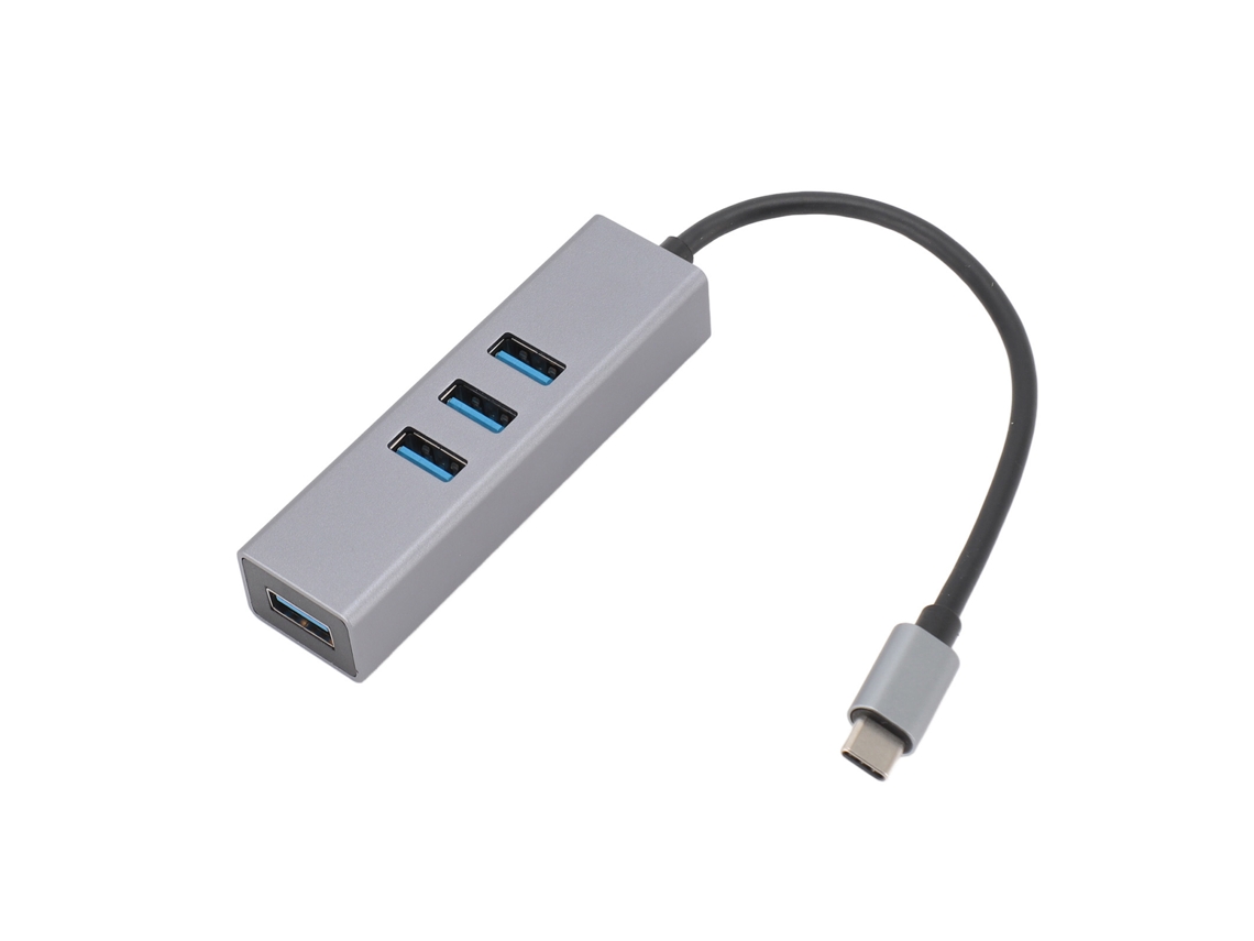 Hub De Dados Usb C Com 4 Portas 5gbps Alta Velocidade Hub 4xusb3.0 Para Windows Linux