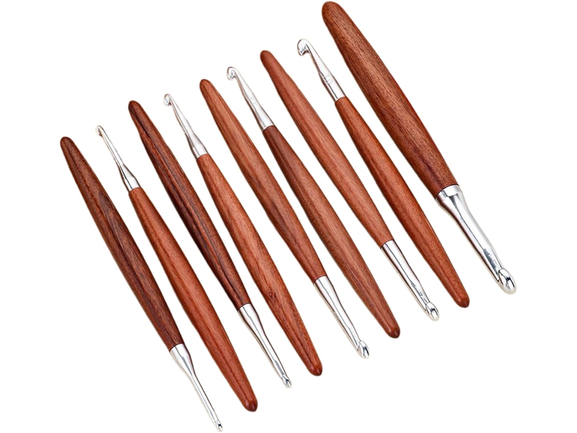 Conjunto De 8 Agulhas De Crochê Para Tricô
