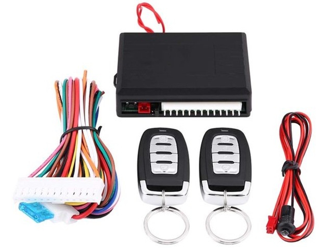 Sistema De Entrada Sem Chave Com Controle Remoto - Fechadura De Segurança - Bloqueio Central - Retrofit - Universal - Inclui Conjunto De Controle Remo