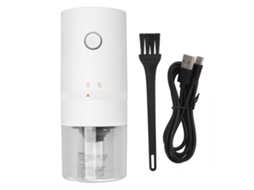 Moedor De Pimenta Elétrico Grossura Ajustável Usb Recarregável Moedor Automático De Especiarias Para Ervas Salgadas Brancas Brilvibera