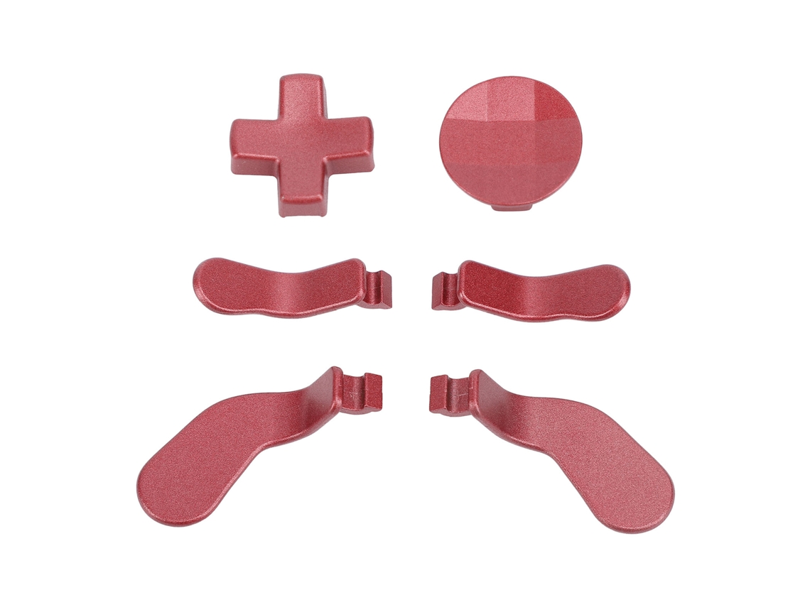 Aetheria kit de Reposição Metal para Controlador Sem Fio Elite Series 2 6 Peças: Paletas e Crucetas Vermelhas