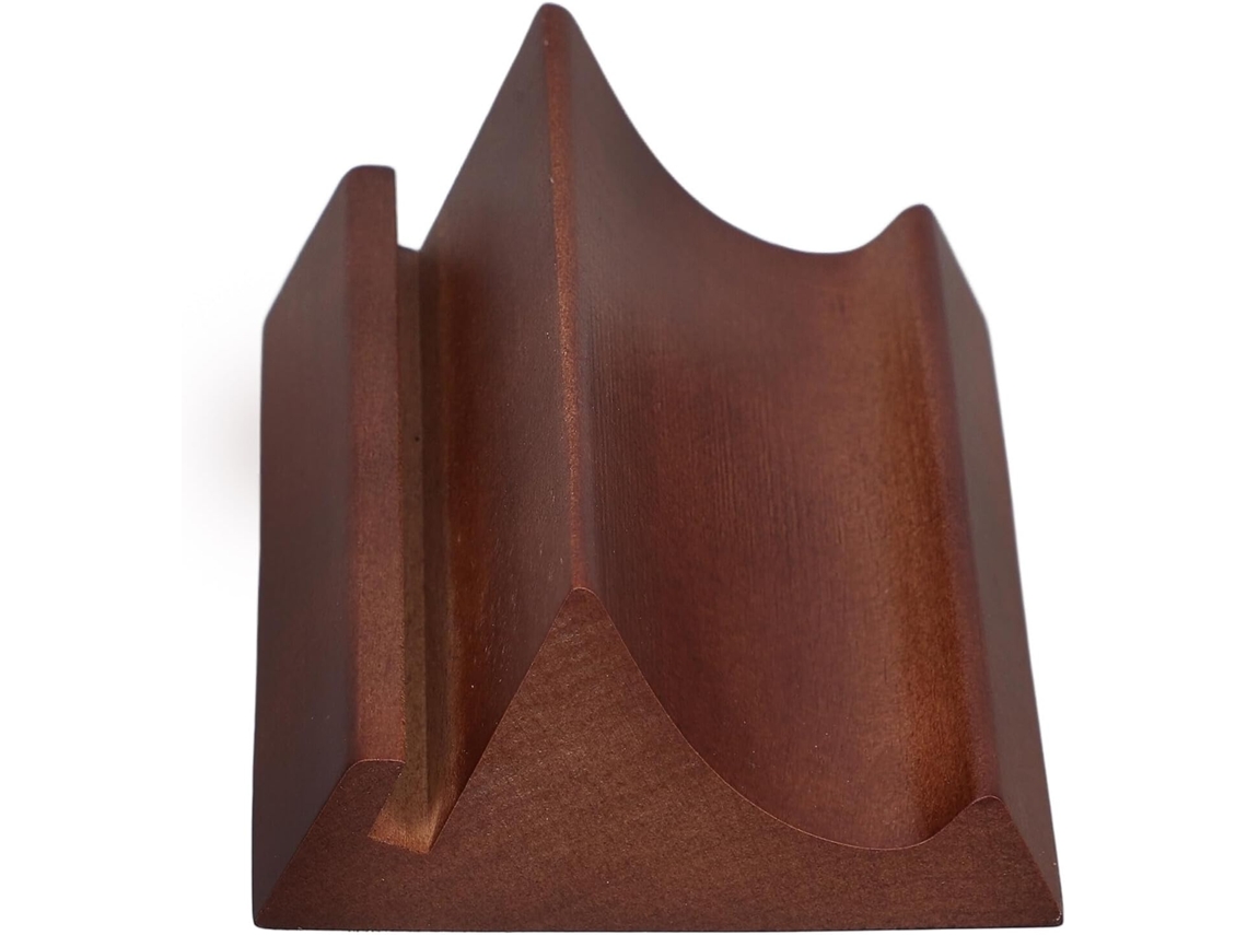 Suporte de Mesa para Celular em Madeira Natural Alipis, Base Versátil e Estável Calendário Cartões, Compacto P